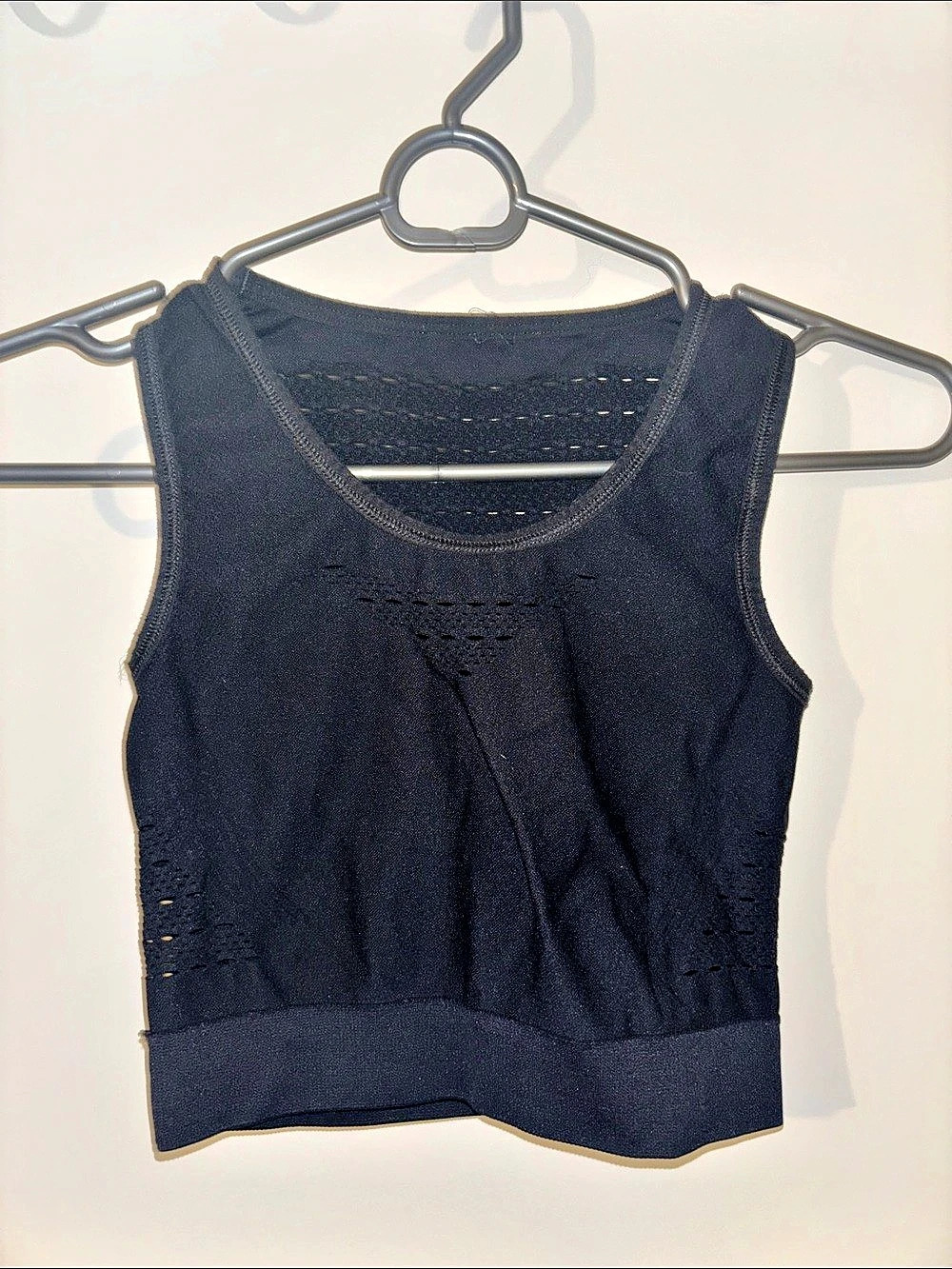 Gymshark Lightweight Seamless Crop Tank Black